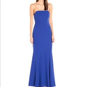 Jill Jill Stuart Harlow Strapless Cobalt Gown